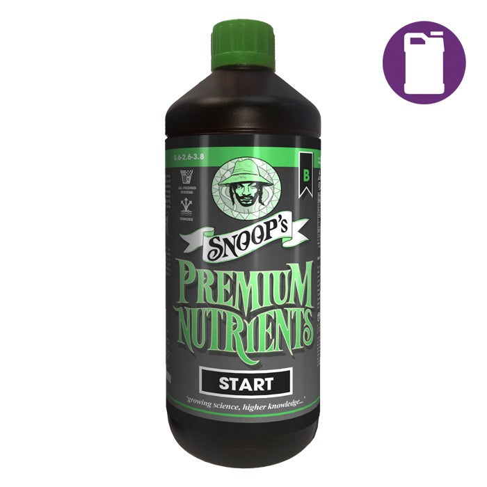 Snoop's Premium Nutrients Start B 1ltr 0-2.6-4.3 (Soil Hydro Run product image 1