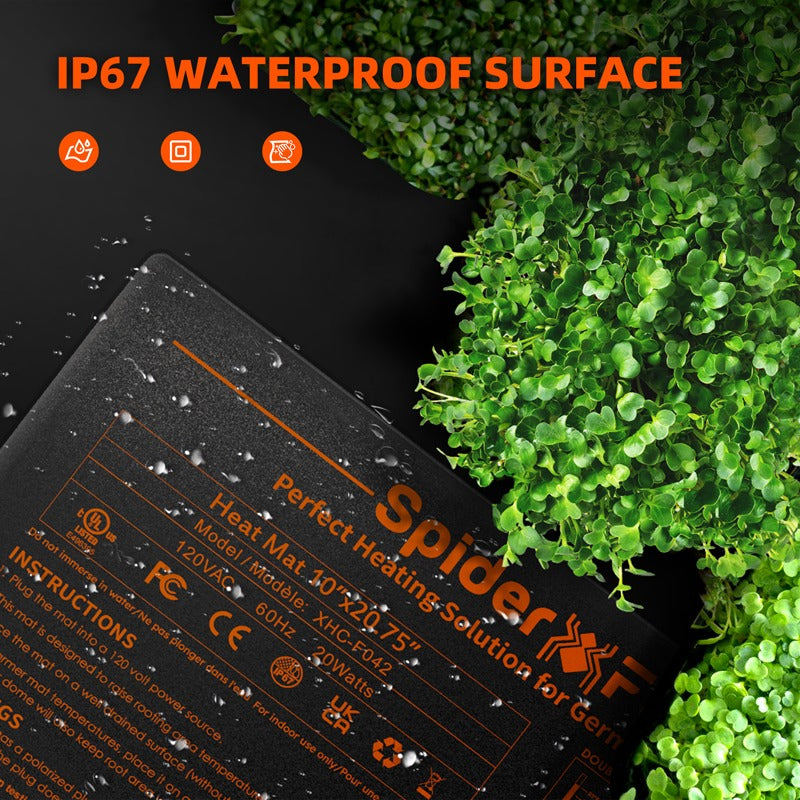 Spider Farmer 10" x 20.75" Seedling Heat Mat & Controller Set product image 10
