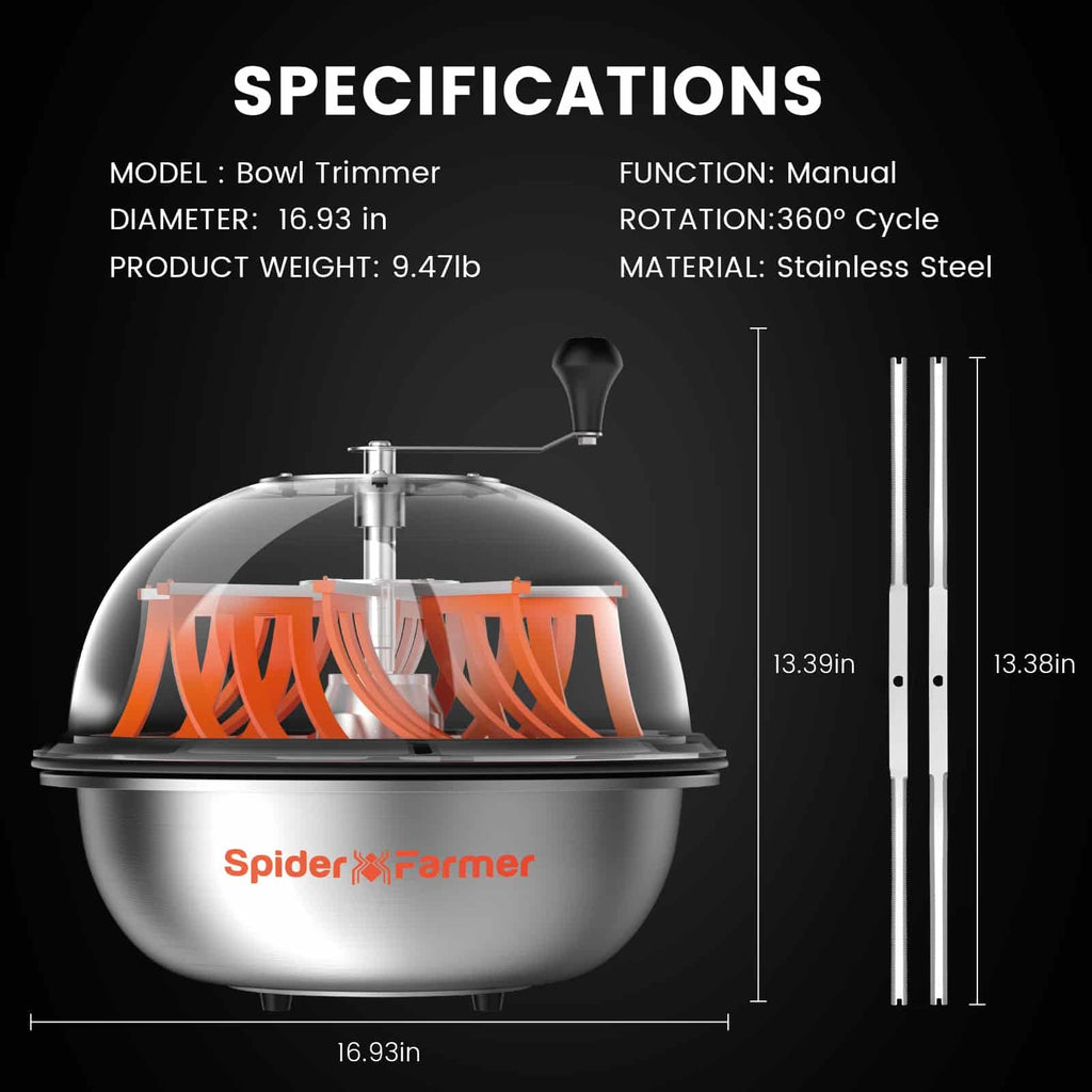 Spider Farmer 16" Bowl Leaf Trimmer product image 8