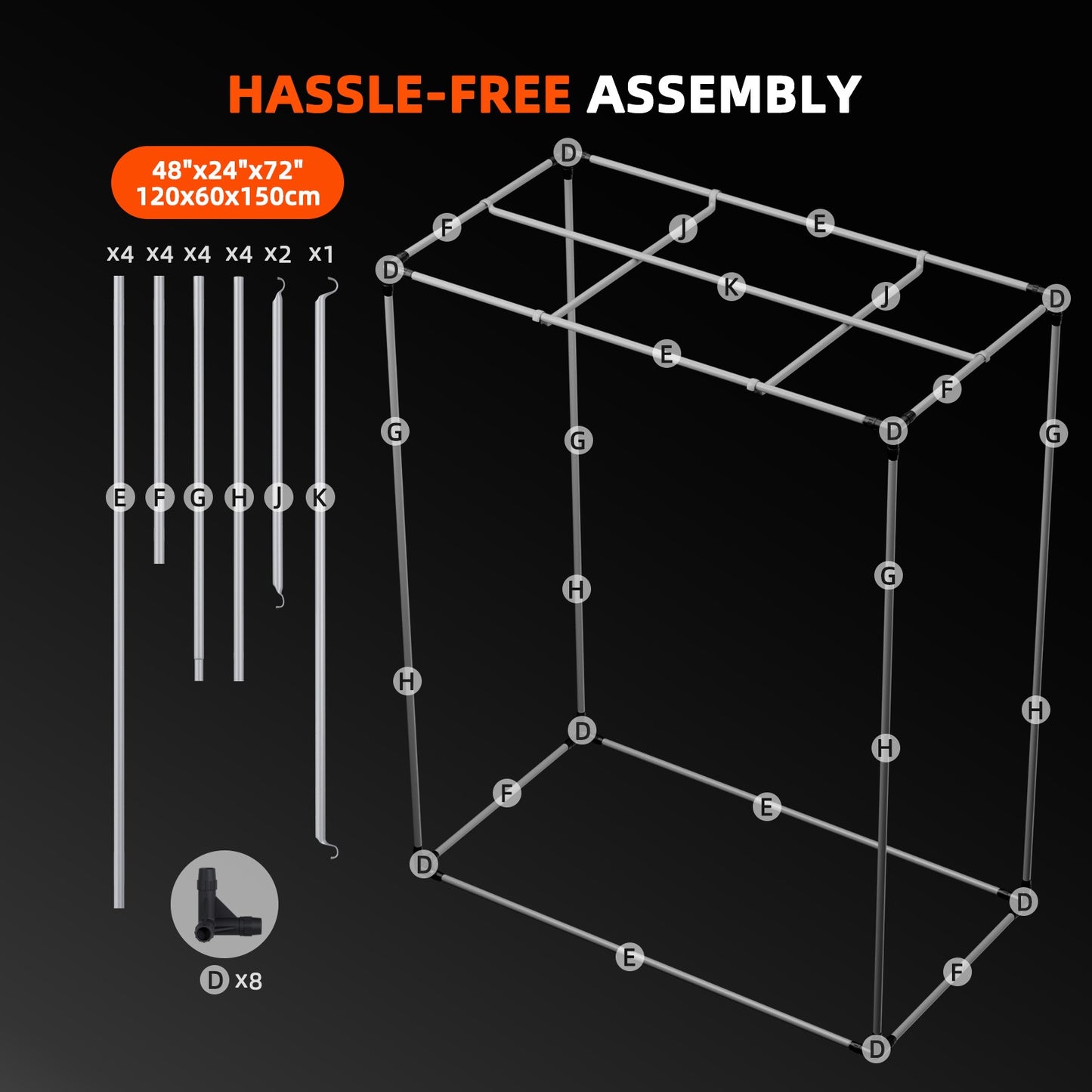 Spider Farmer 2' x 4' x 5' (60 x 120 x 150 cm) Indoor Grow Tent product image 10