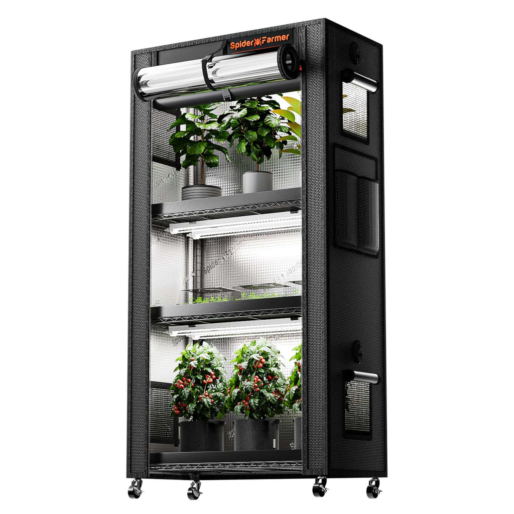 Spider Farmer 4 Tier Plant Stand + 6 x 18W LED Light Bars + 1' 2" x 2' product image 1