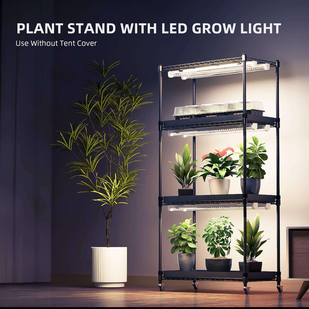 Spider Farmer 4 Tier Plant Stand + 6 x 18W LED Light Bars + 1' 2" x 2' product image 6