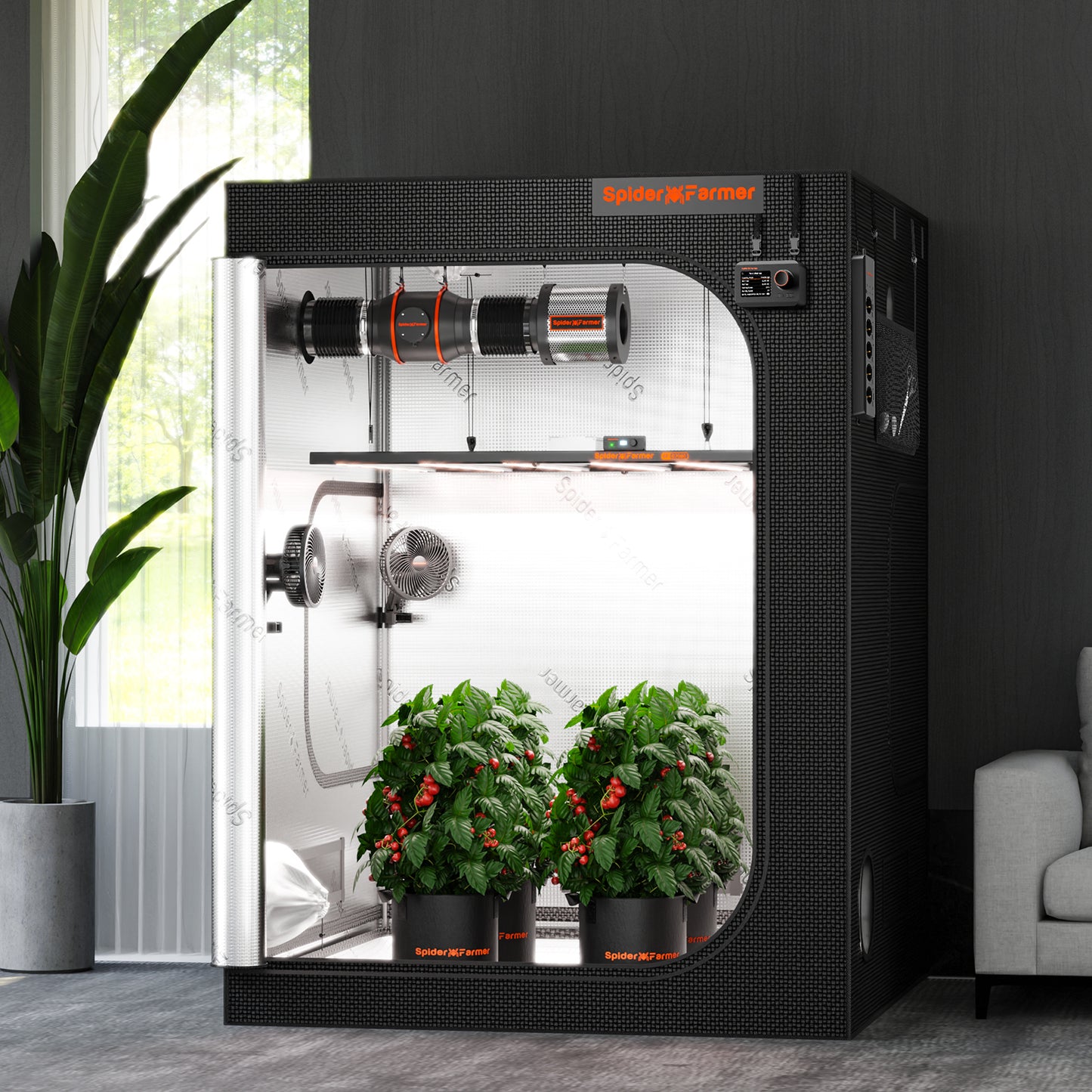 Spider Farmer 5' x 5' x 6' 8" (150 x 150 x 200 cm) Indoor Grow Tent product image 10