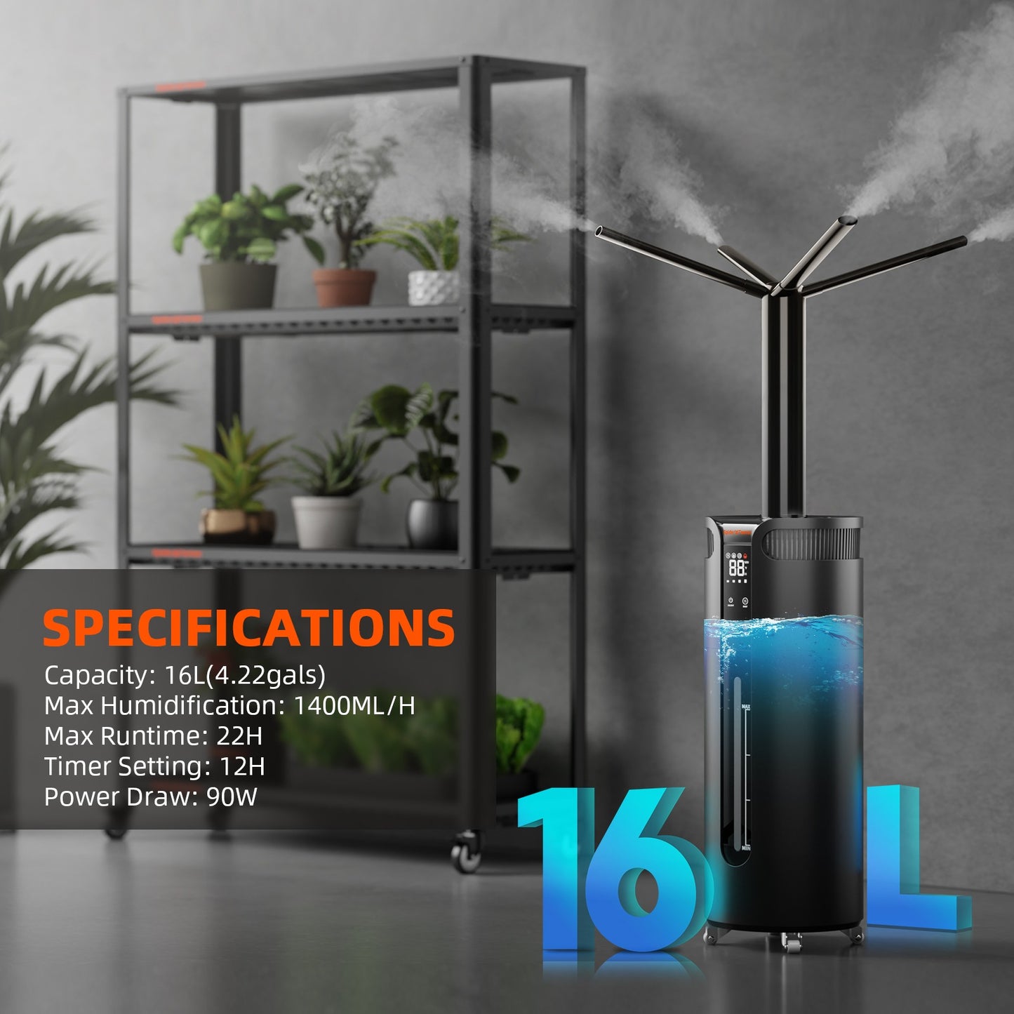 Spider Farmer Cool Mist Humidifier 16L product image 7