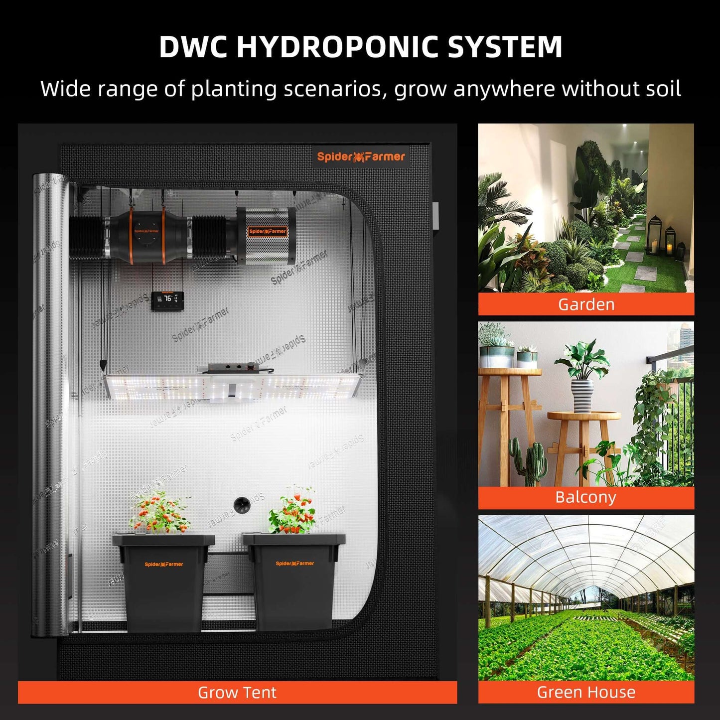 Spider Farmer Deep Water Culture Hydroponics Grow System w/ Top Drip product image 7