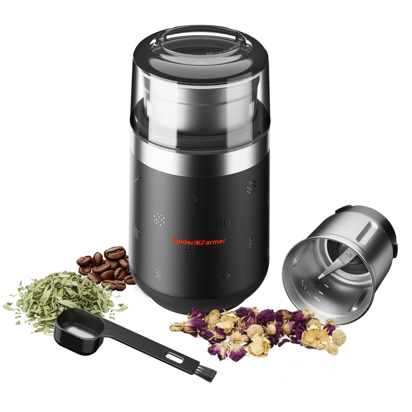 Spider Farmer Electric Herb & Spice Grinder with Removable Stainless Steel Bowl product image 1