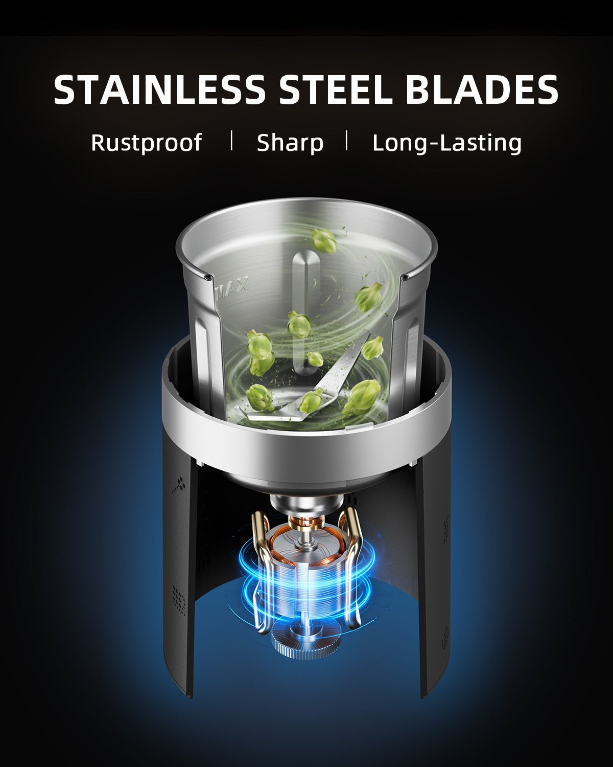 Spider Farmer Electric Herb & Spice Grinder with Removable Stainless Steel Bowl product image 3