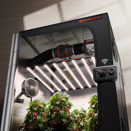 Spider Farmer G1000W LED Grow Light + 5' x 5' Grow Tent + 6" Inline product image 1