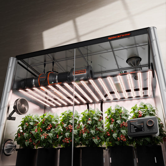 Spider Farmer G1000W x 2 LED Grow Lights + 5' x 10' Grow Tent + 6" product image 1