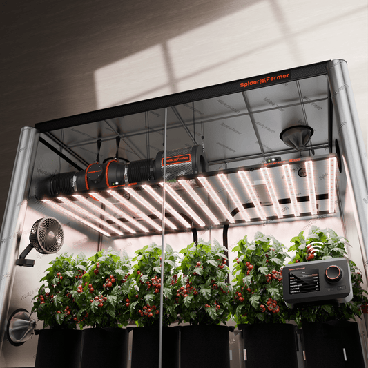 Spider Farmer G1000W x 2 LED Grow Lights + 5' x 10' Grow Tent + 6" product image 1