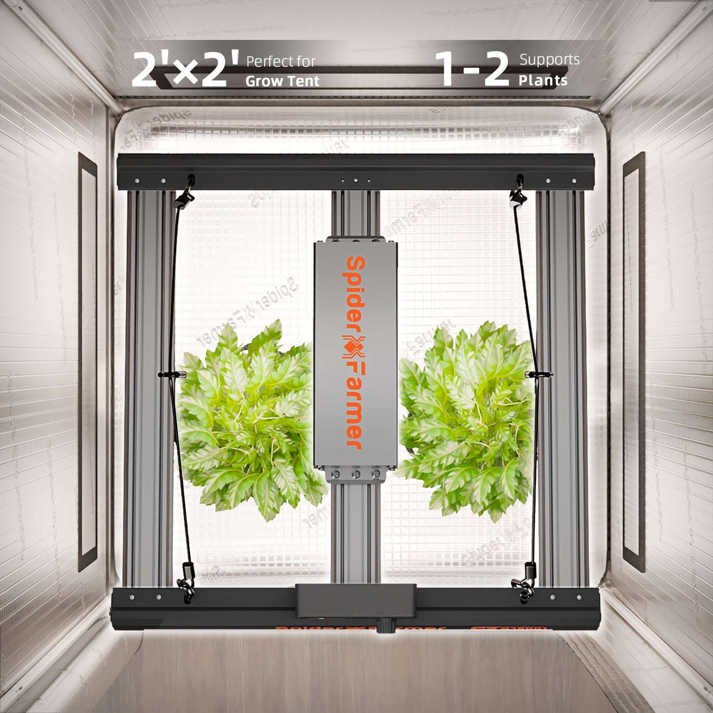 Spider Farmer G1500 150W Dimmable Full Spectrum LED Grow Light product image 7
