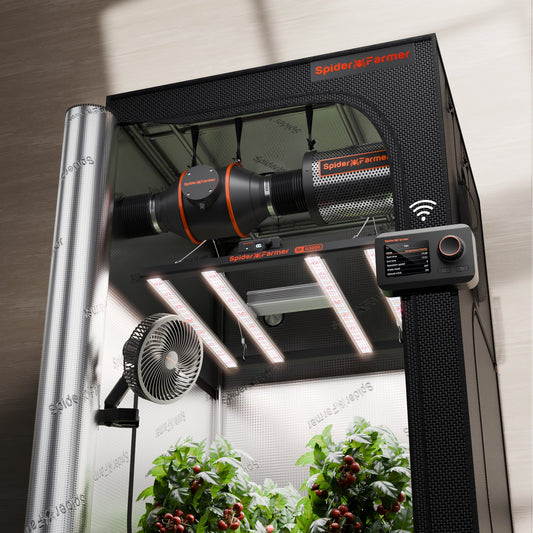 Spider Farmer G3000 LED Grow Light + 3' x 3' Grow Tent + 4" Inline Fan product image 1