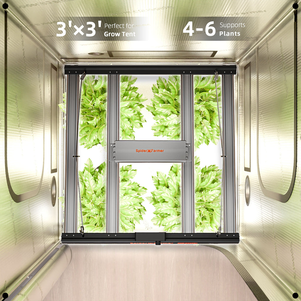 Spider Farmer G3000 LED Grow Light + 3' x 3' Grow Tent + 4" Inline Fan product image 21