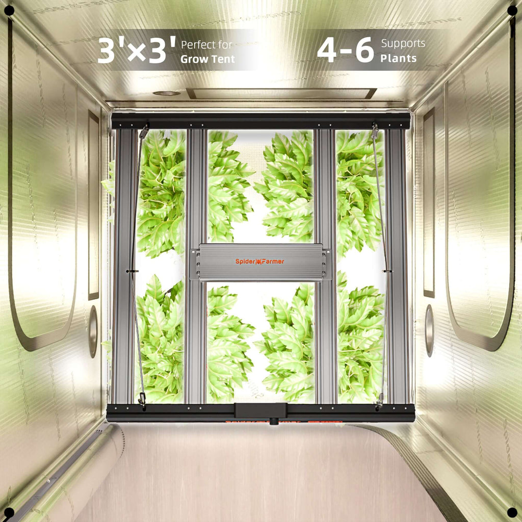 Spider Farmer G3000 LED Grow Light + 3' x 3' Grow Tent + 4" Inline Fan product image 5