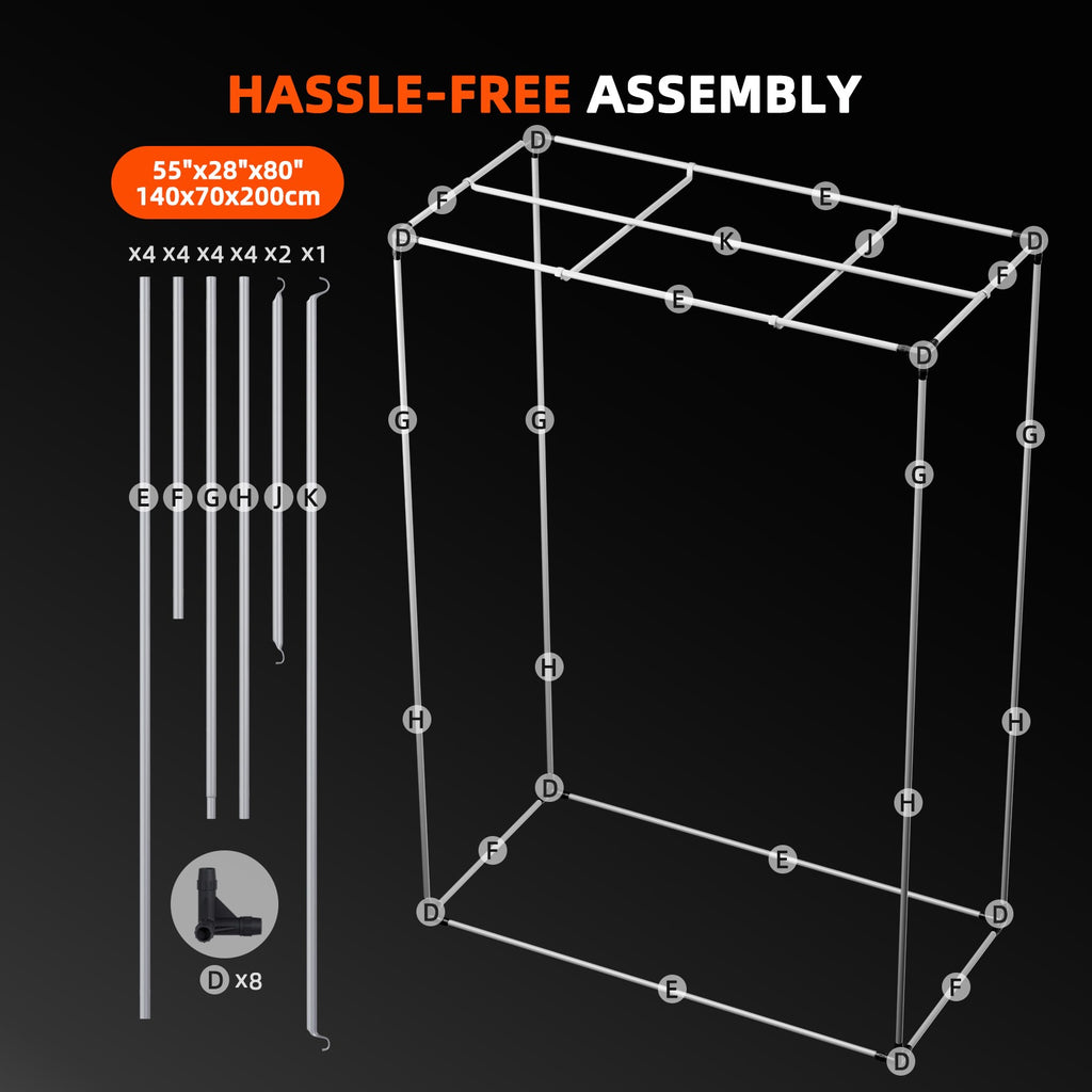Spider Farmer G4500 LED Grow Light + 2.3' x 4.6' Grow Tent + 4" Inline product image 6