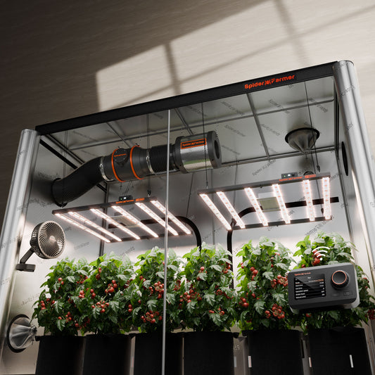 Spider Farmer G5000 x 2 LED Grow Lights + 4' x 8' Grow Tent + 6" product image 1