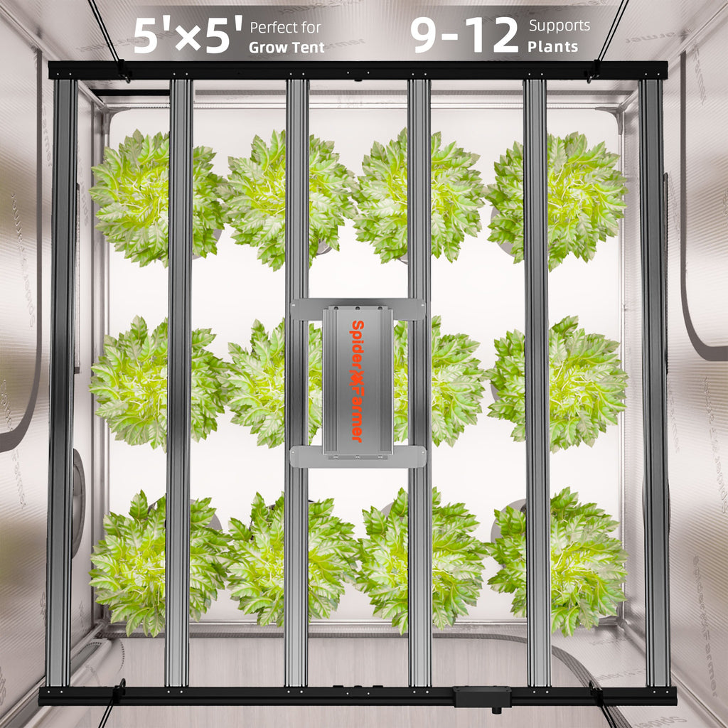 Spider Farmer G8600 LED Grow Light + 5' x 5' Grow Tent + 6" Inline Fan product image 21