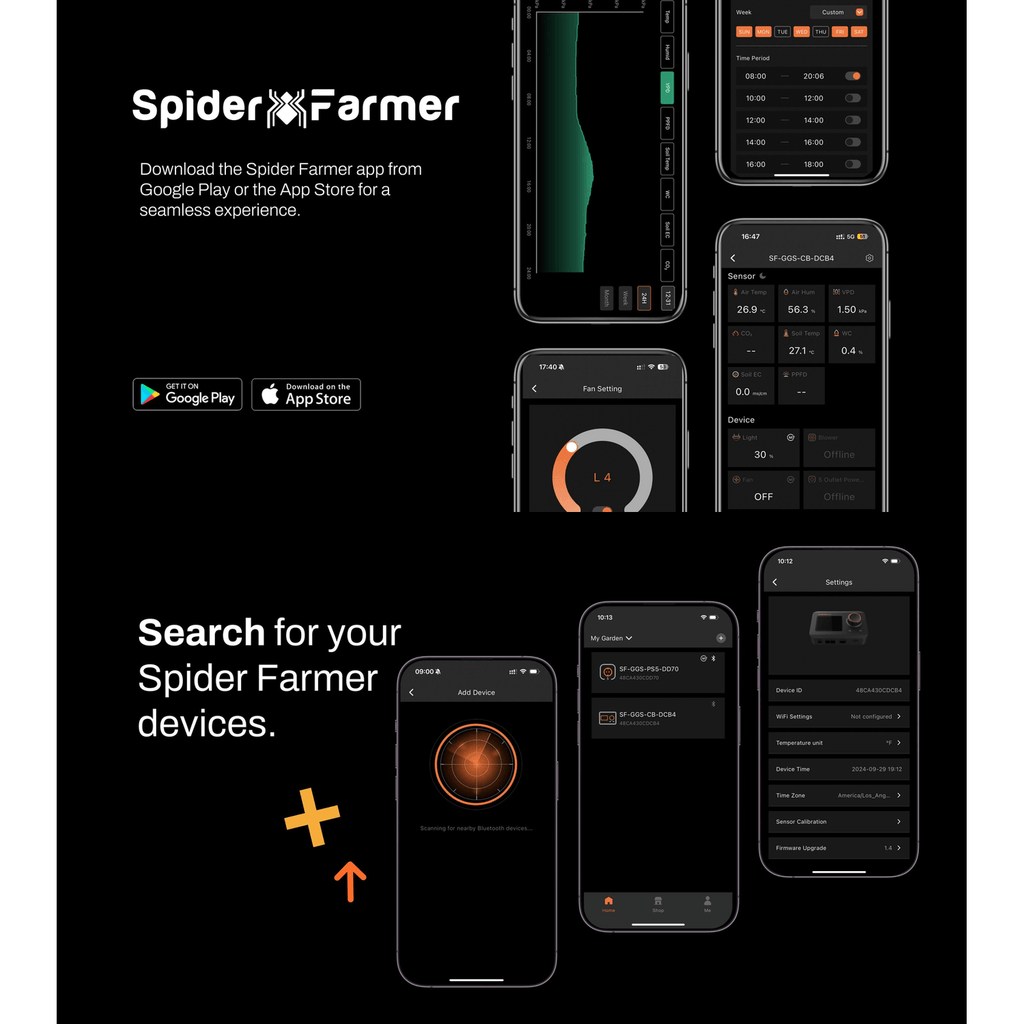 Spider Farmer GGS AC10 Power Strip w/ 10 Outlets & Temperature product image 12