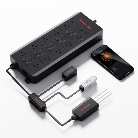 Spider Farmer GGS AC10 Power Strip w/ 10 Outlets & Temperature product image 1