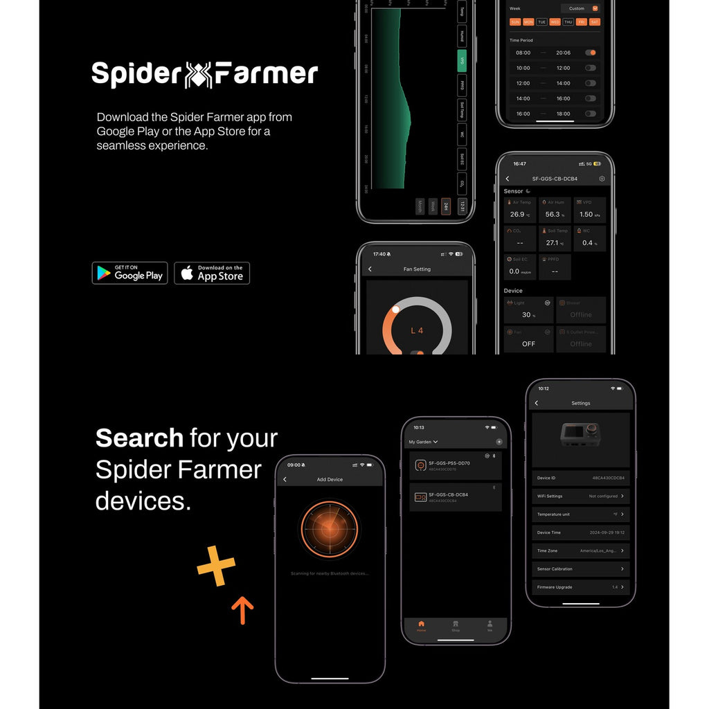 Spider Farmer GGS AC10 Power Strip w/ 10 Outlets & Temperature product image 4