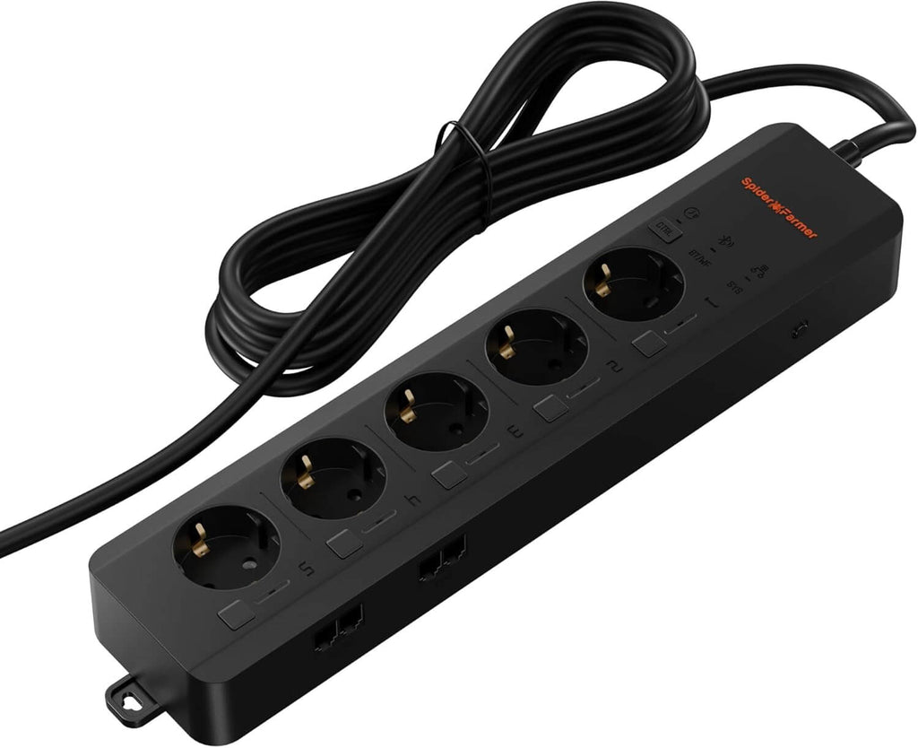 Spider Farmer GGS AC5 Power Strip 5 Outlets Kit w/ 3 in 1 Soil Sensor product image 3