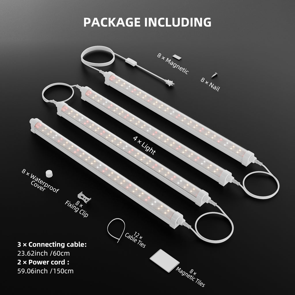 Spider Farmer GlowBar 1FT Full Spectrum LED Strips, 40W 4-Pack product image 6