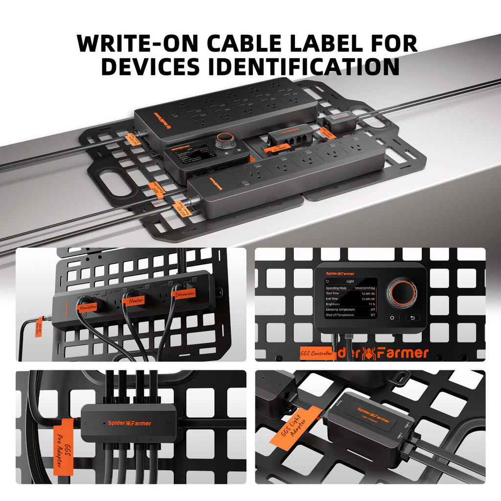 Spider Farmer Grow Tent Gear Board - Equipment & Cable Management product image 3