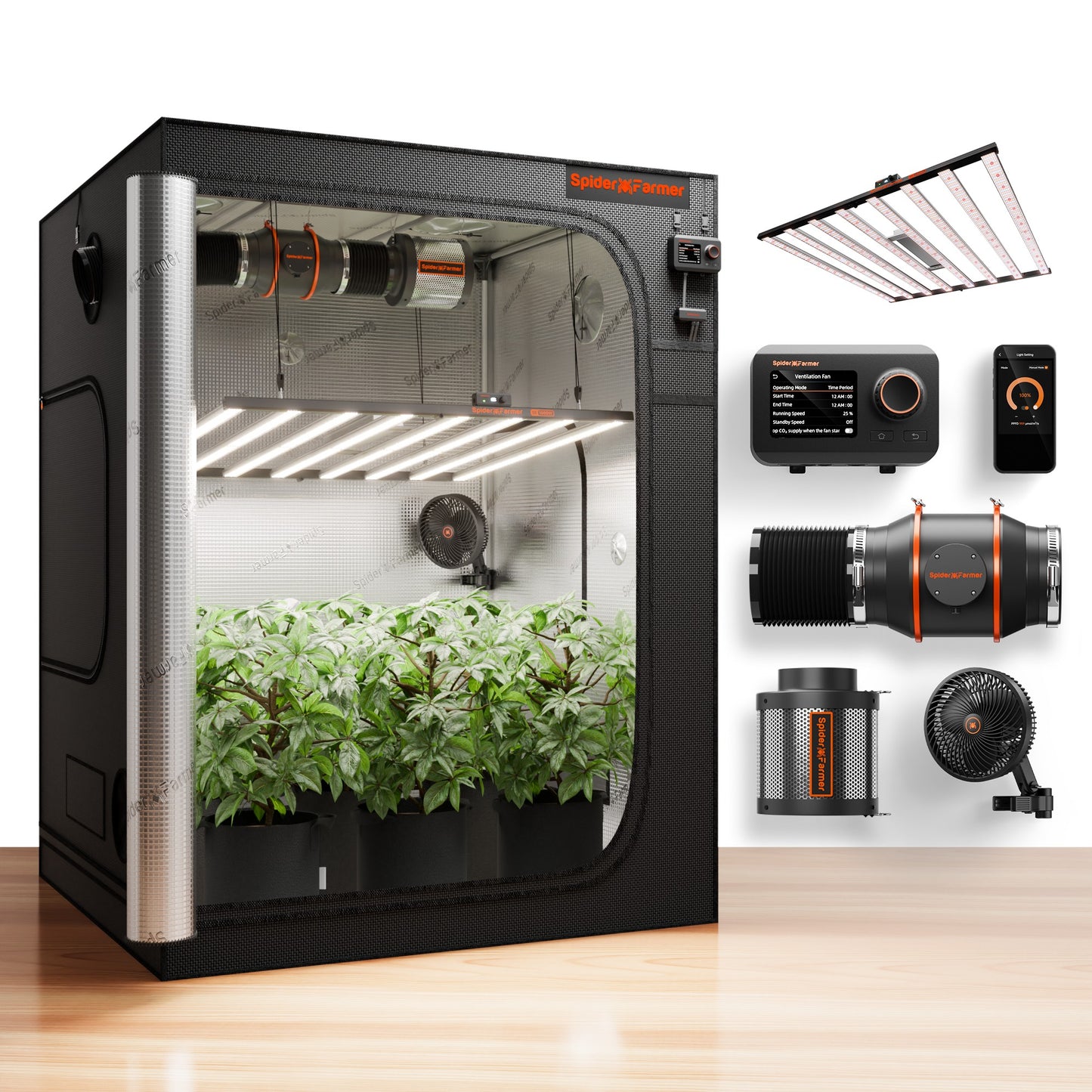 Spider Farmer SE1000W SET CP Grow Tent Kits product image 1