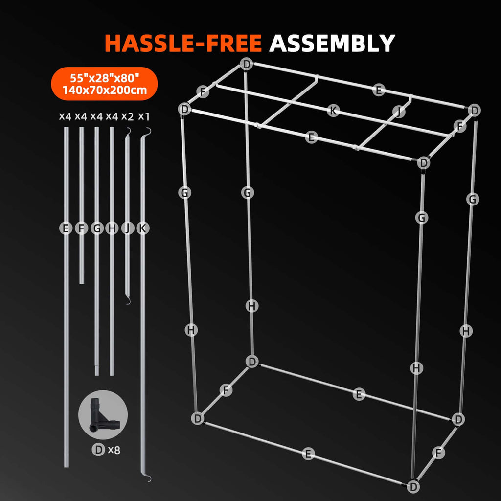 Spider Farmer SE4500 LED Grow Light + 2' 4" x 4' 8" Grow Tent + 4' product image 15