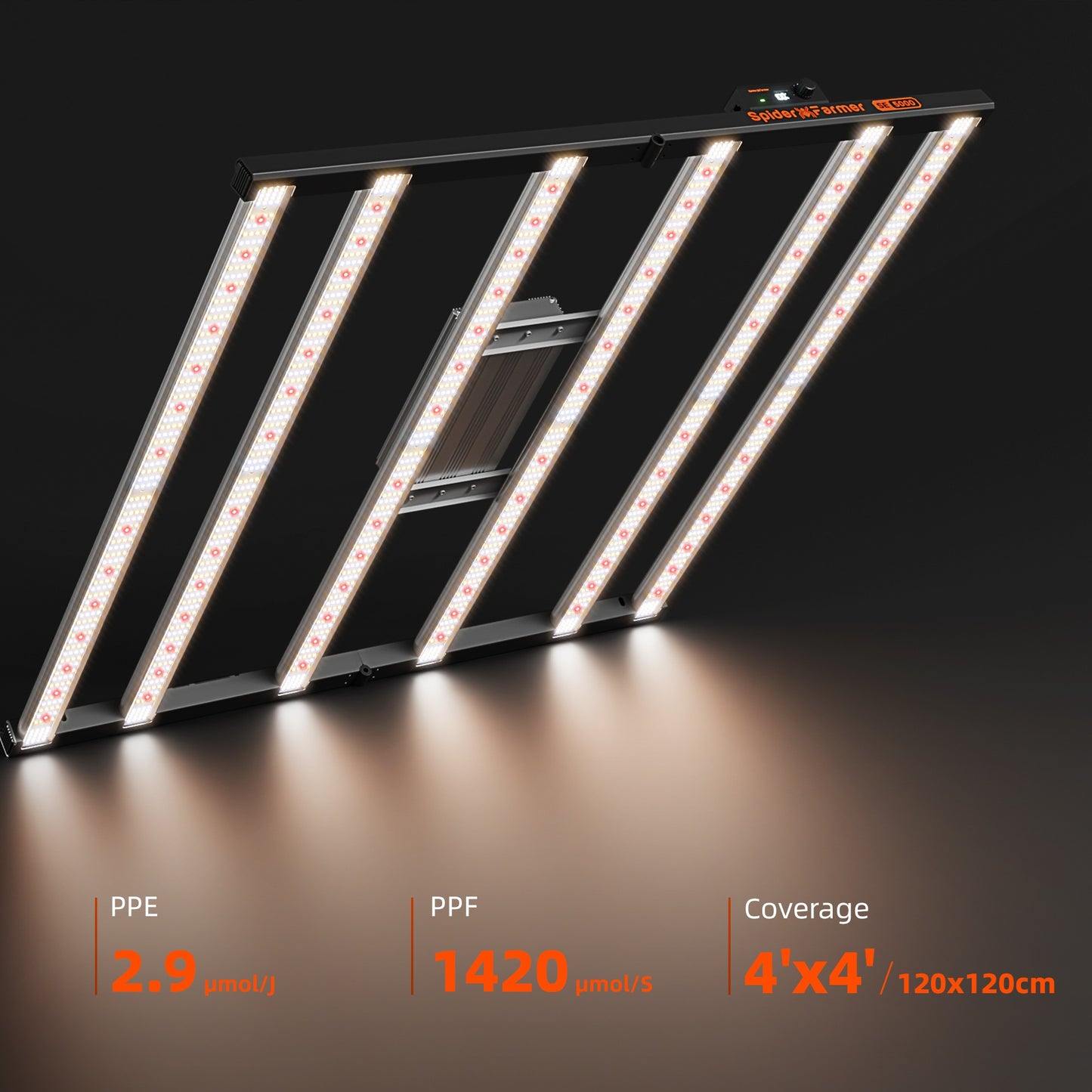 Spider Farmer SE5000 480W Dimmable Full Spectrum LED Grow Light product image 7