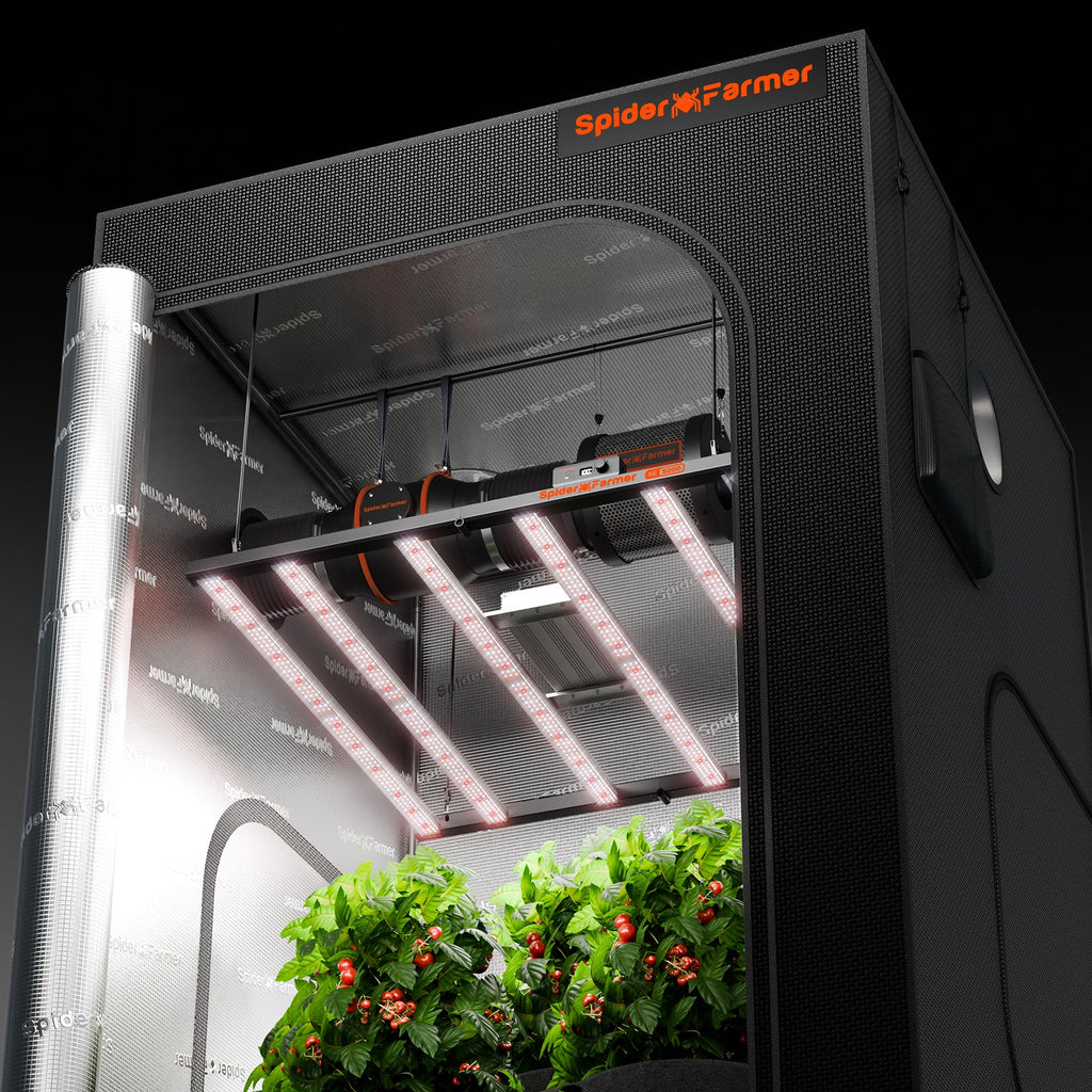 Spider Farmer SE5000 LED Grow Light + 4' x 4' Grow Tent + 6" Inline product image 14