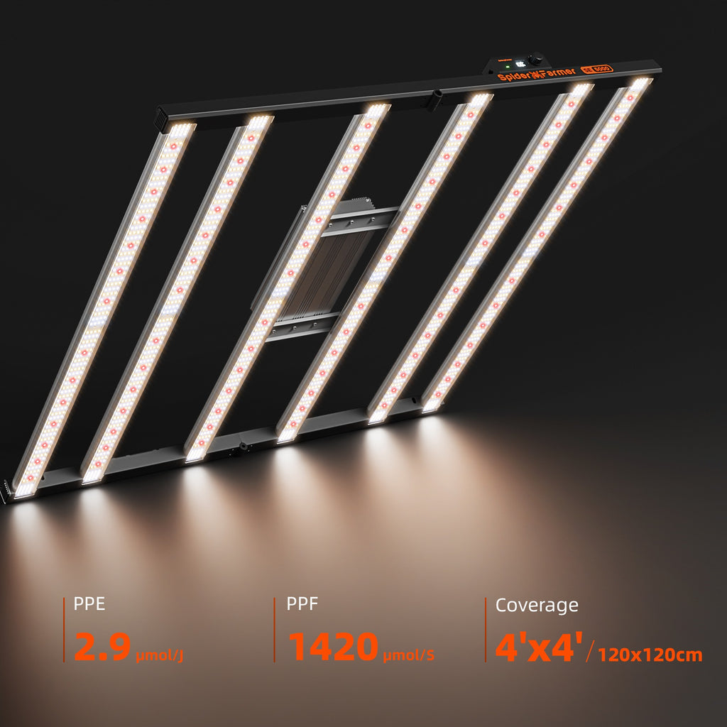 Spider Farmer SE5000 LED Grow Light + 4' x 4' Grow Tent + 6" Inline product image 18