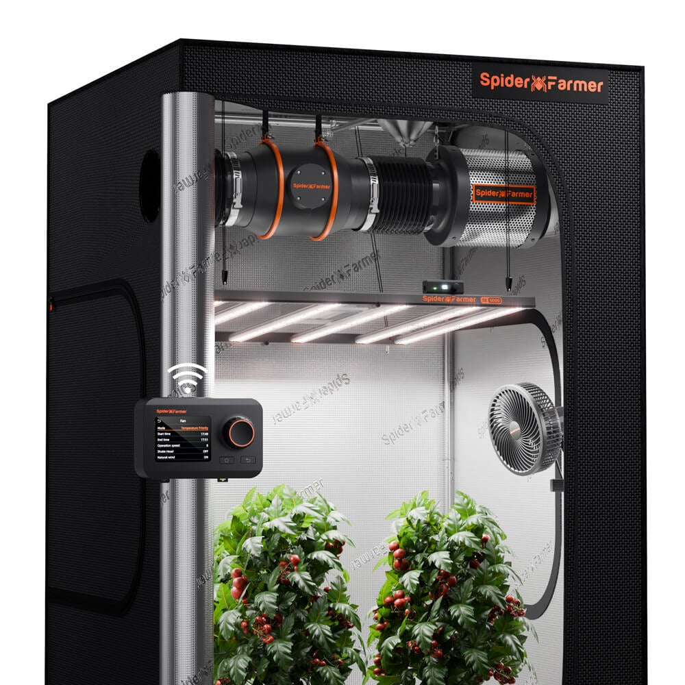 Spider Farmer SE5000 LED Grow Light + 4' x 4' Grow Tent + 6" Inline product image 1