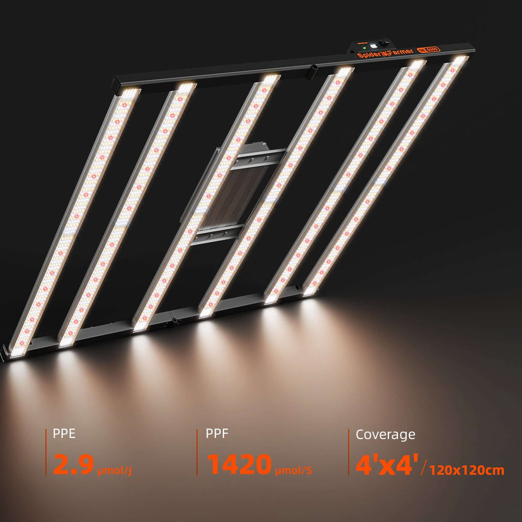 Spider Farmer SE5000 LED Grow Light + 4' x 4' Grow Tent + 6" Inline product image 3