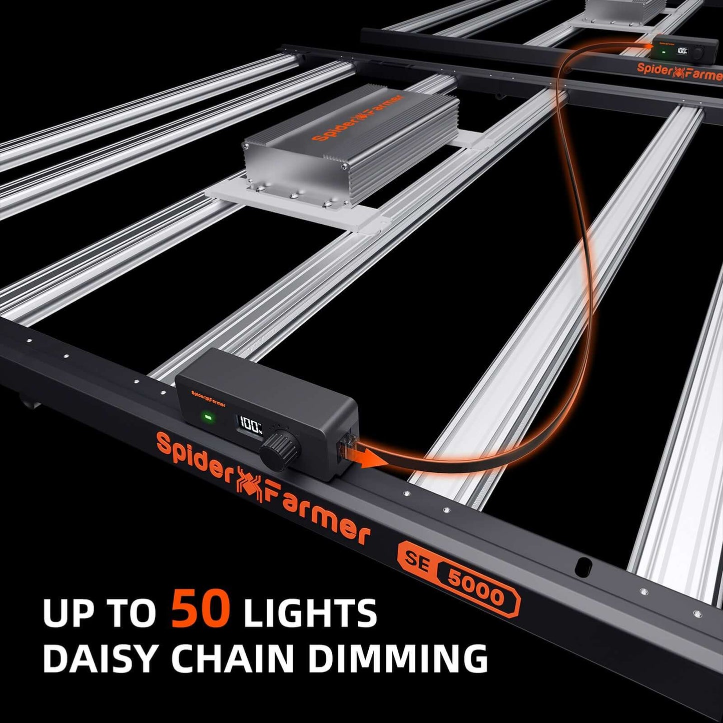 Spider Farmer SE5000 LED Grow Light + 4' x 4' Grow Tent + 6" Inline product image 5