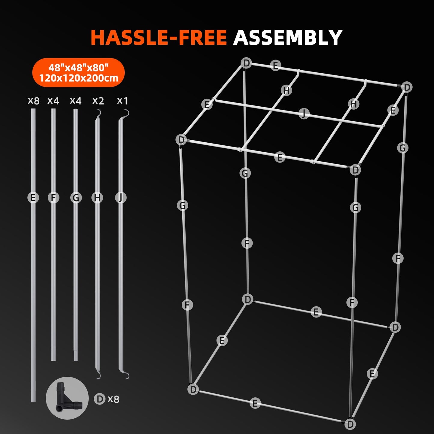 Spider Farmer SE5000 LED Grow Light + 4' x 4' Grow Tent + 6" Inline product image 9