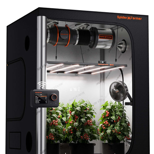 Spider Farmer SE7000 LED Grow Light + 5' x 5' Grow Tent + 6" Inline product image 1