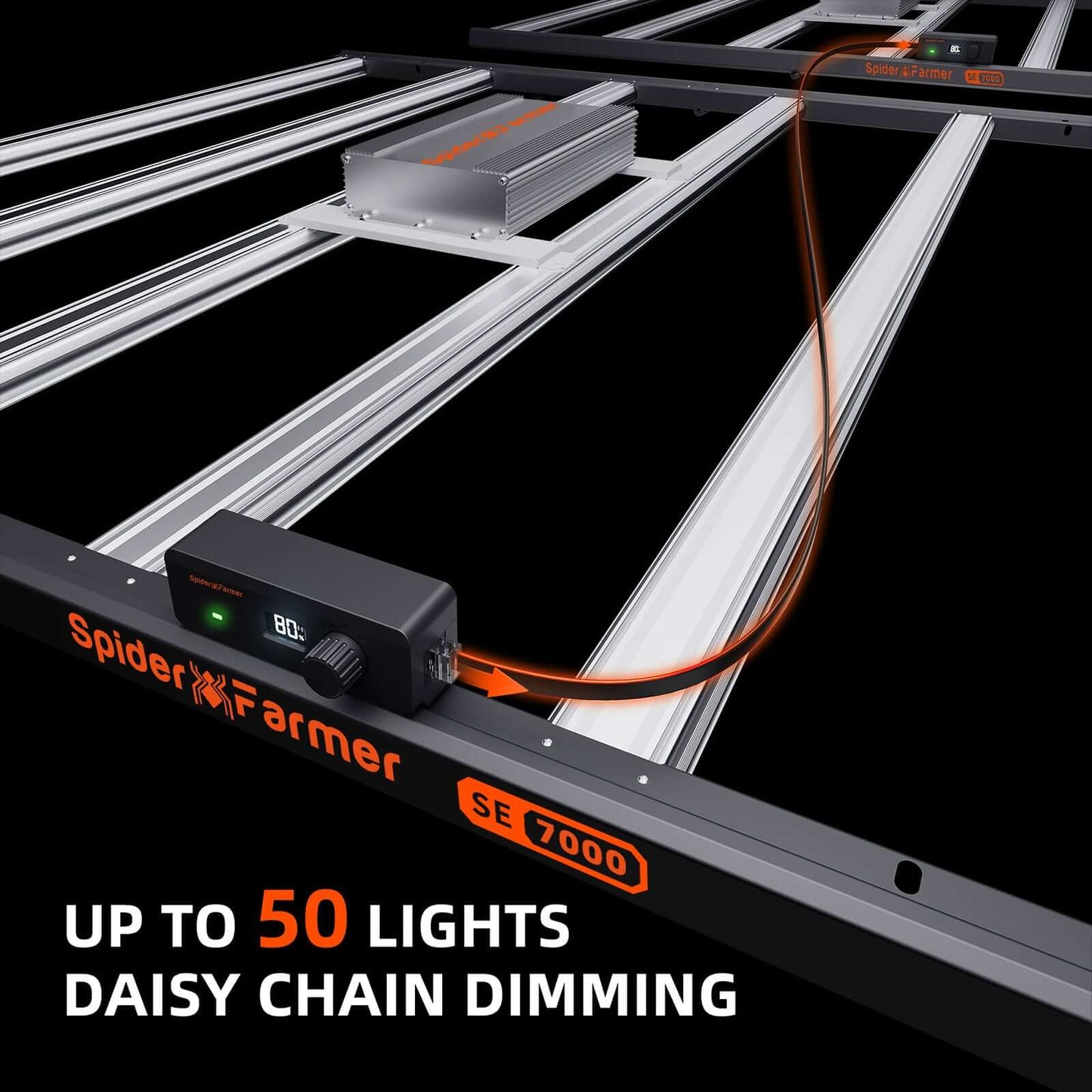 Spider Farmer SE7000 LED Grow Light + 5' x 5' Grow Tent + 6" Inline product image 4