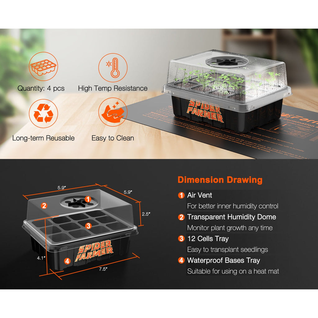 Spider Farmer Seed Starting Trays 4 Pack product image 2