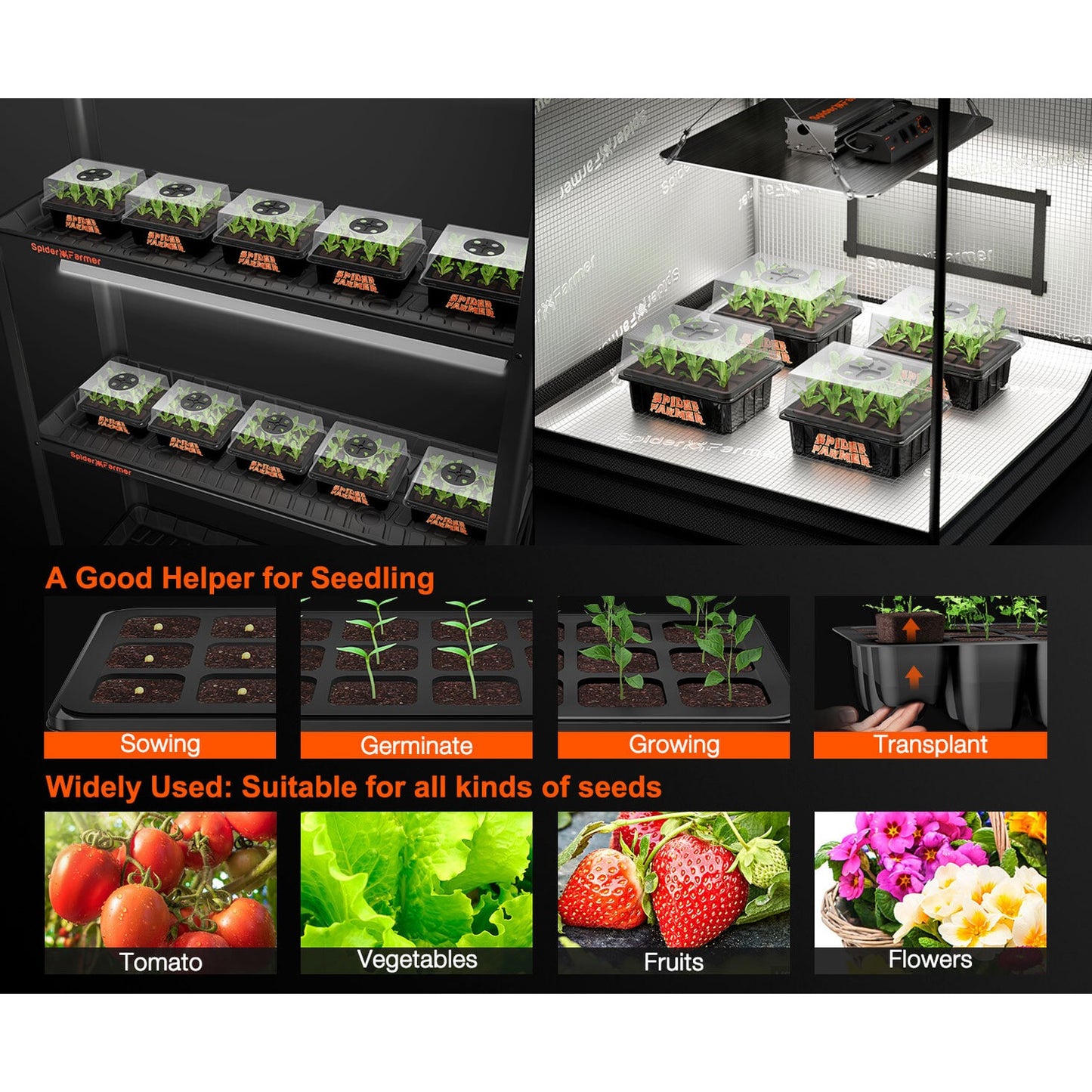 Spider Farmer Seed Starting Trays 4 Pack product image 3
