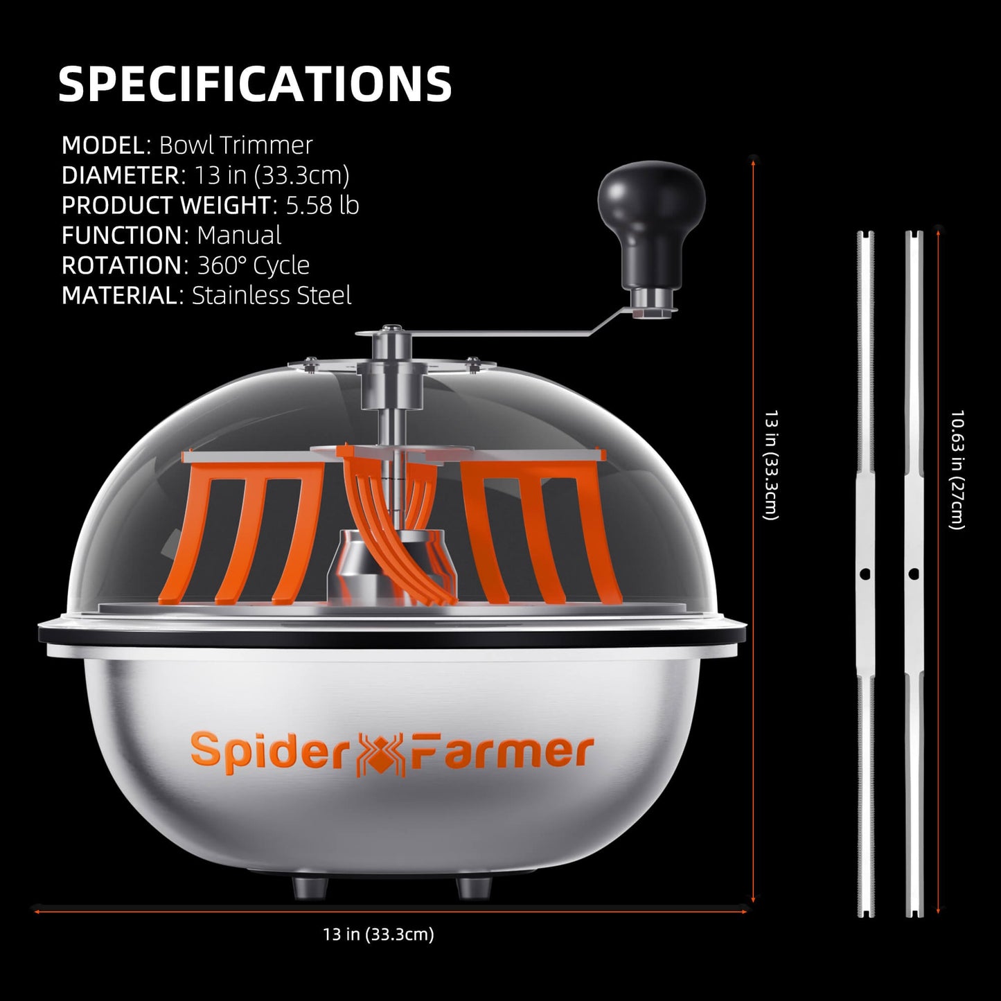 Spider Farmer SF BowlTrimmer13 Harvest & Extraction product image 8