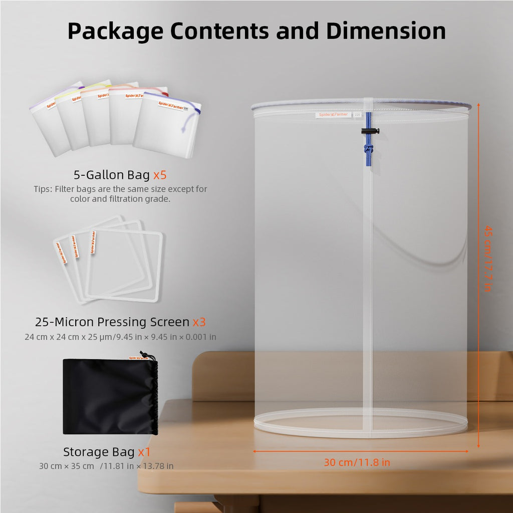 Spider Farmer SF Filterbag 5PCS Harvest & Extraction product image 8
