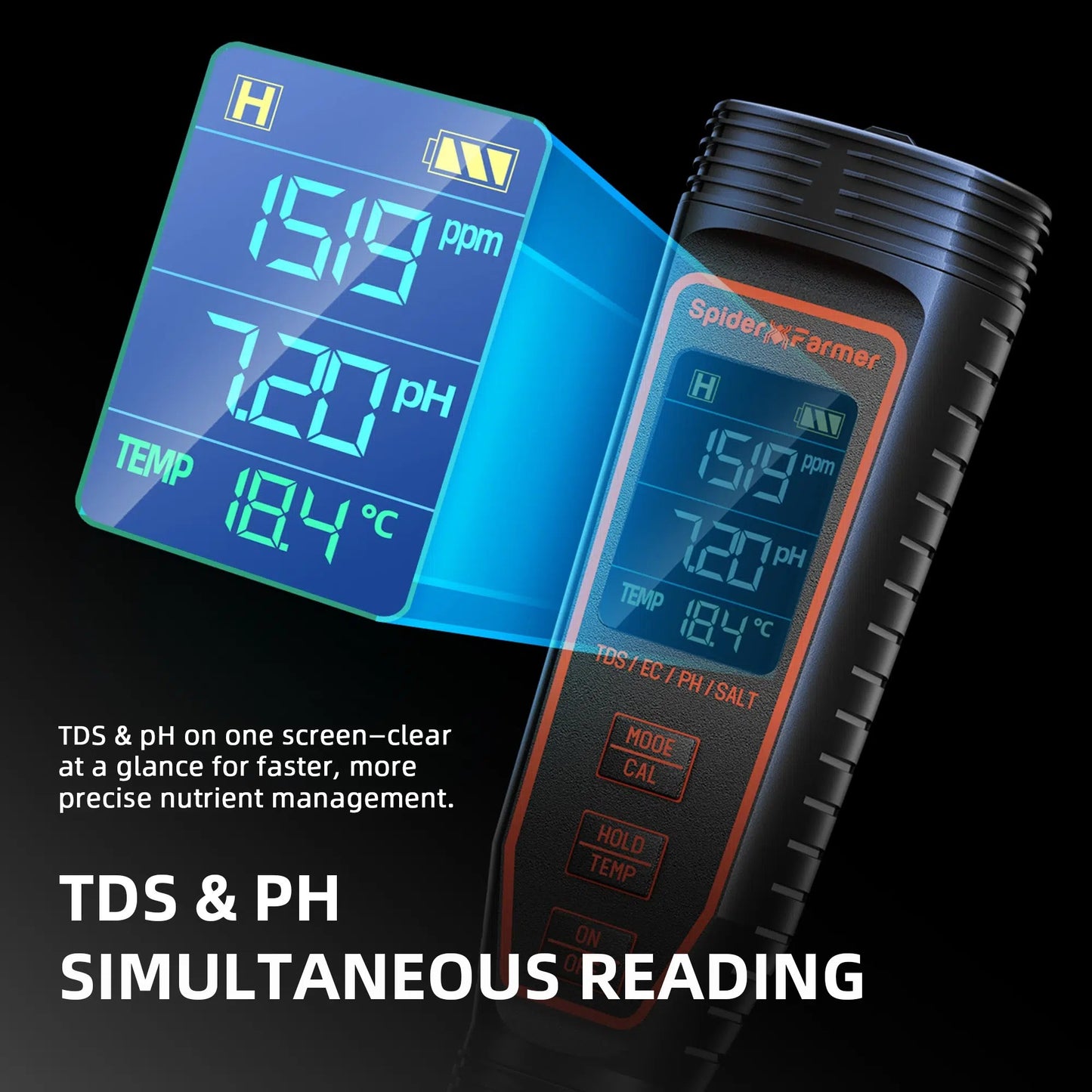 Spider Farmer SF PH Meter Planting & Watering product image 4