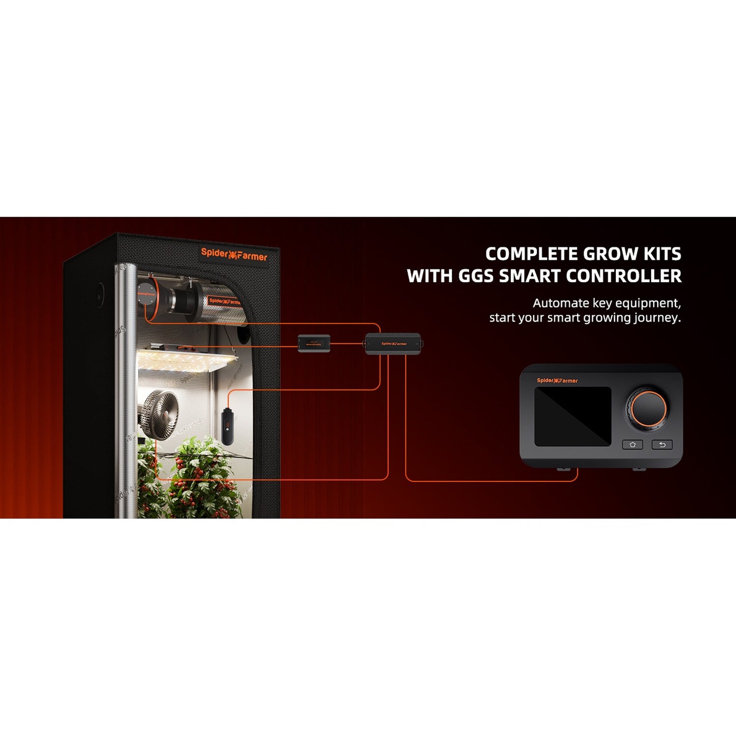 Spider Farmer SF1000 LED Grow Light + 2' x 2' Grow Tent + Inline Fan product image 14