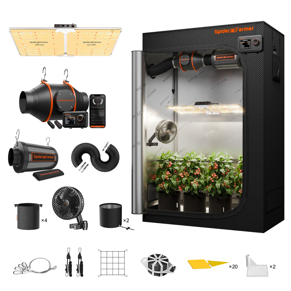 Spider Farmer SF2000 LED Grow Light + 2' x 4' Grow Tent + Inline Fan product image 18