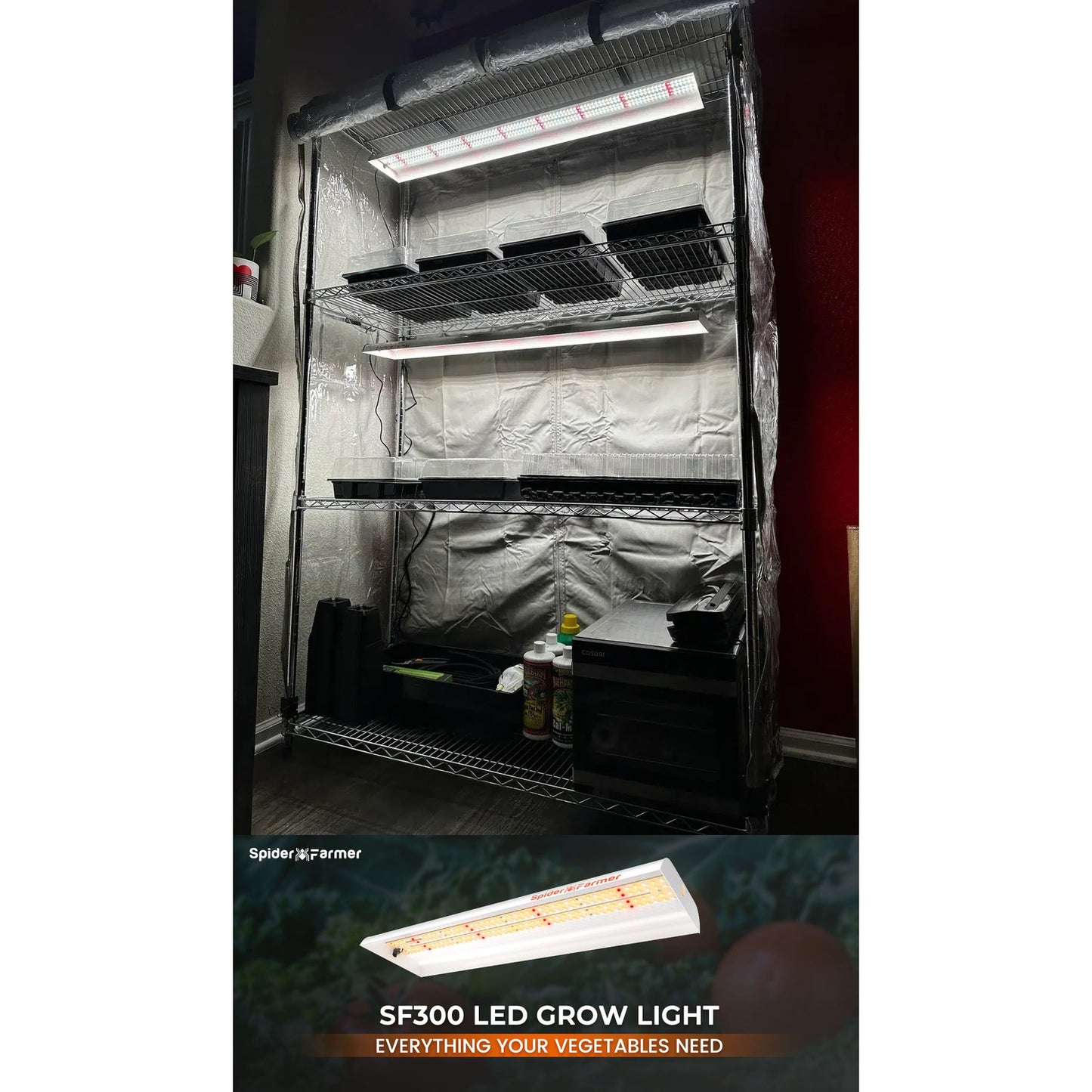 Spider Farmer SF300 33W LED Veg Grow Light product image 10