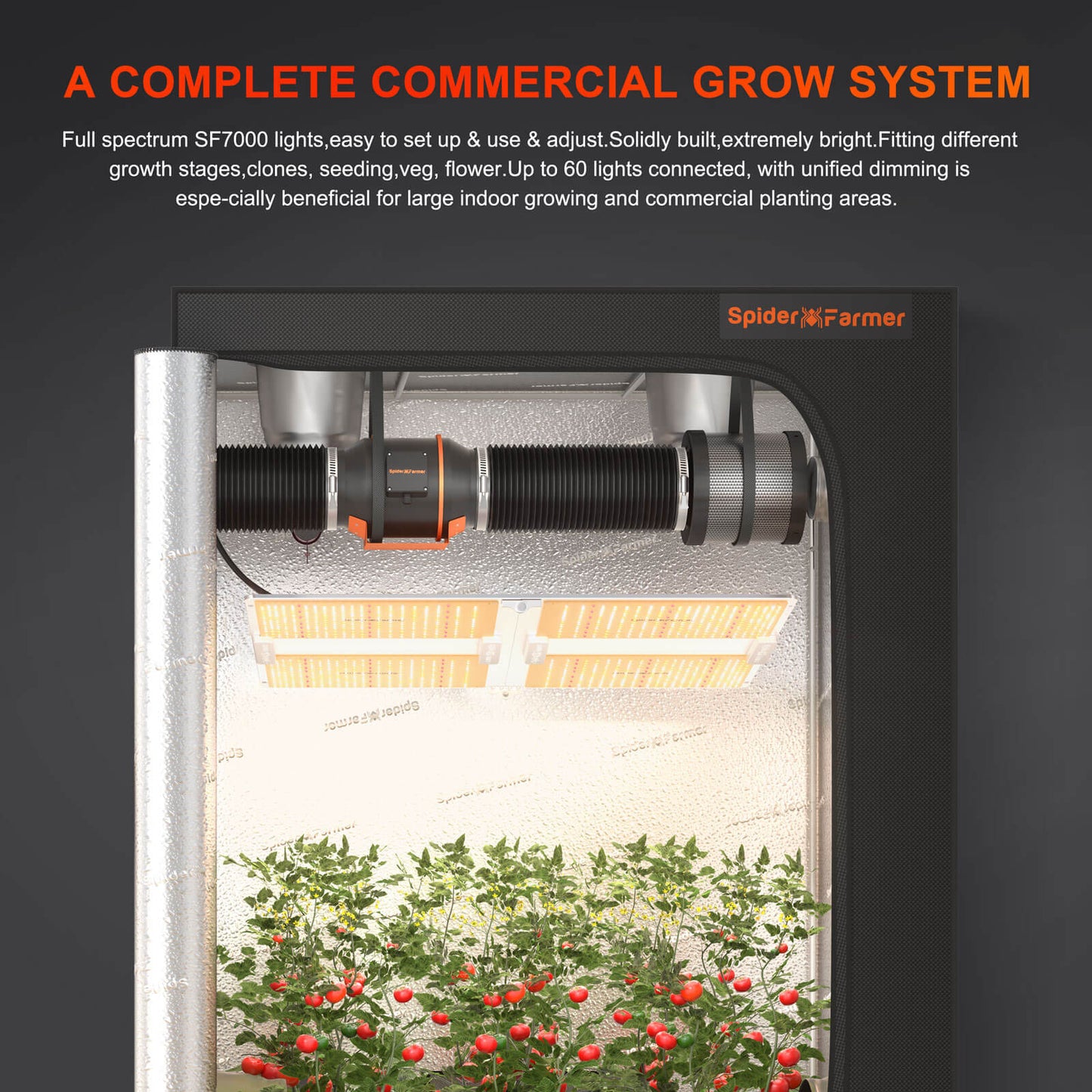Spider Farmer SF7000 650W Dimmable Full Spectrum LED Grow Light product image 10