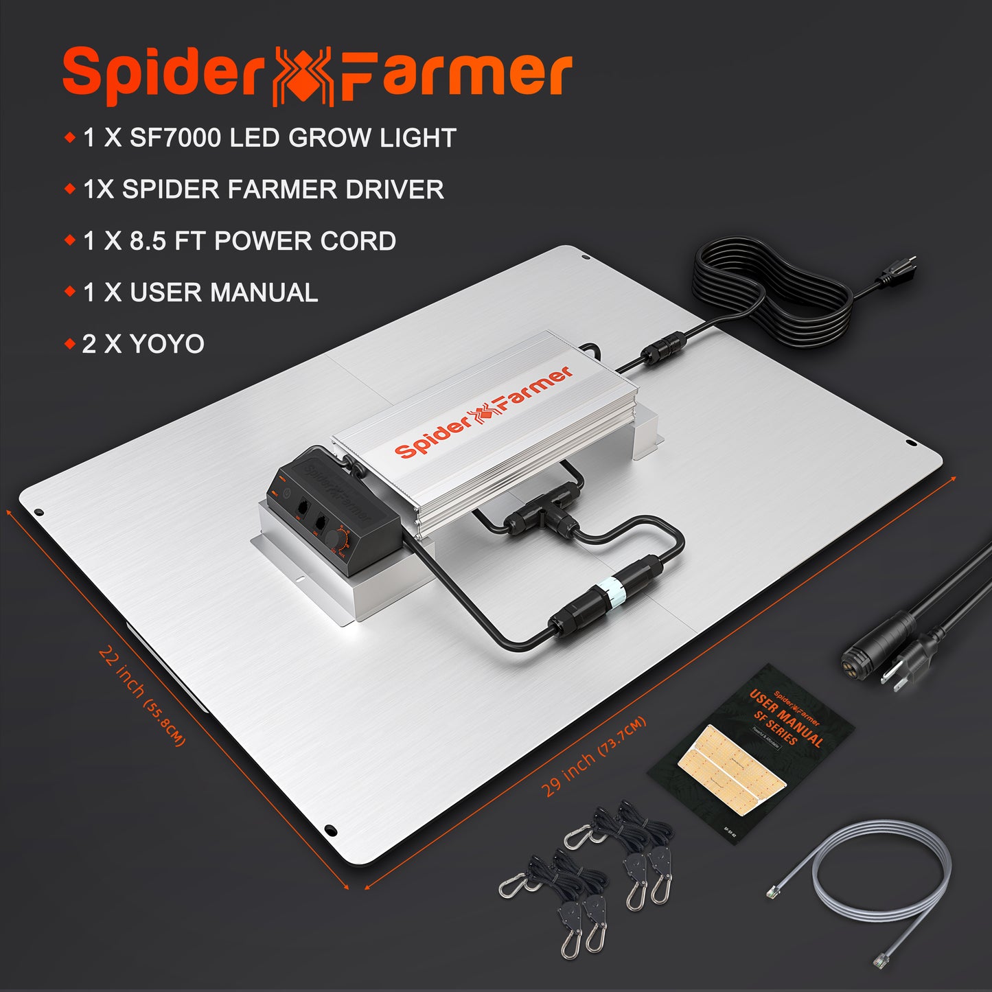 Spider Farmer SF7000 650W Dimmable Full Spectrum LED Grow Light product image 11