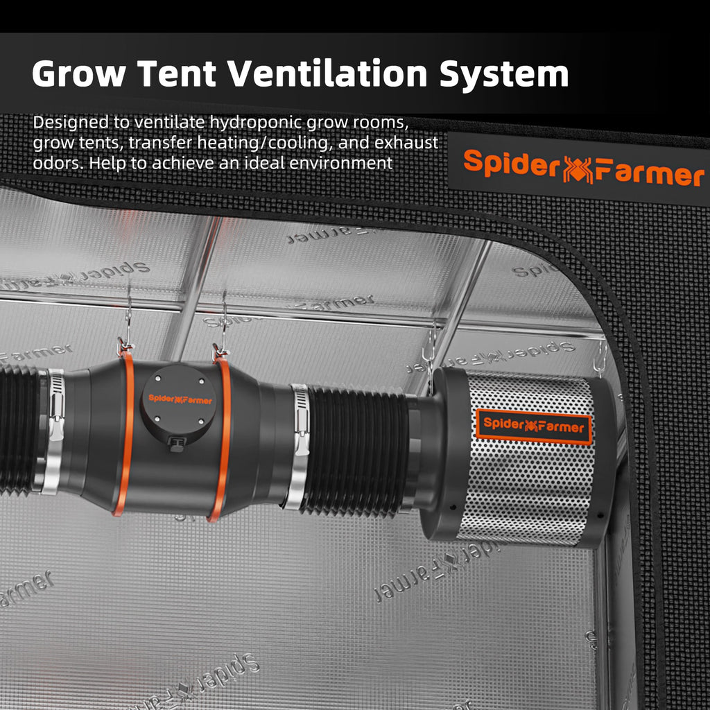 Spider Farmer Ventilation Kit 6" Inline Duct Fan & Carbon Filter Combo product image 6