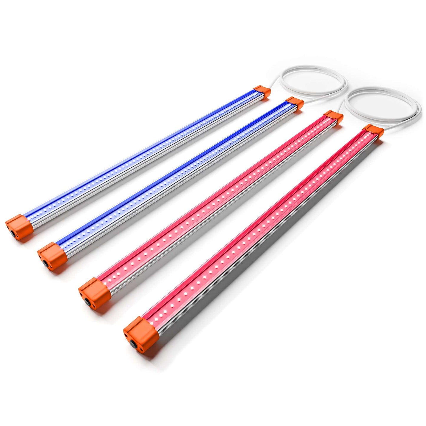 Spider Farmer UV30 & IR16 LED grow light bar set featuring blue and red light options for enhanced plant growth.
